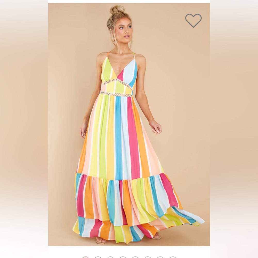 Red Dress Beach Maxi